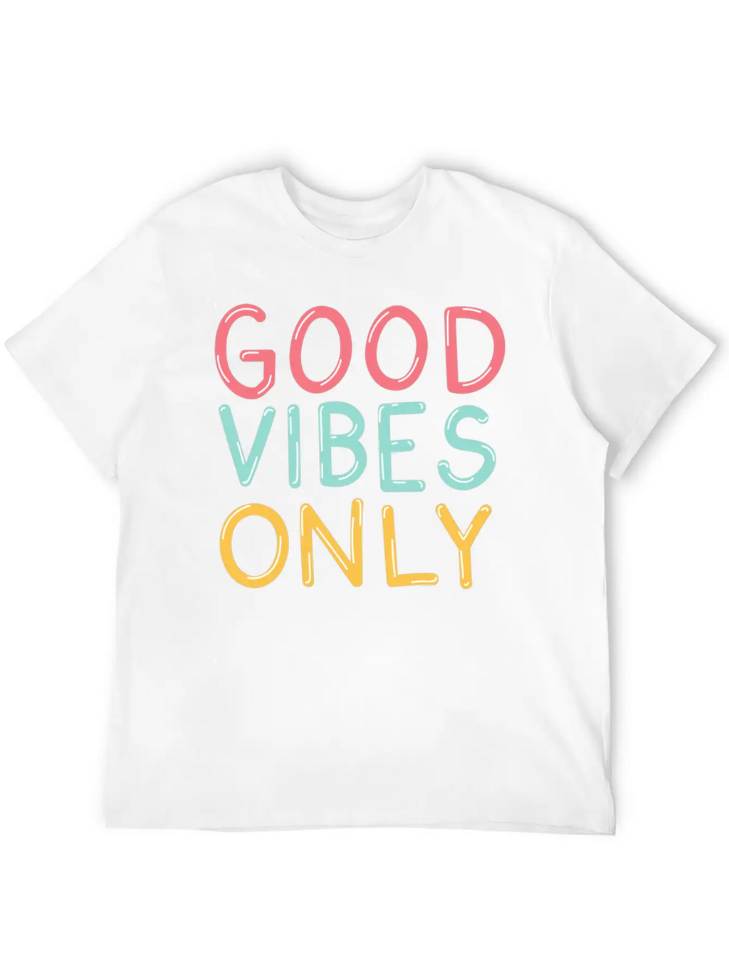 Good Vibes Relaxed Everyday Tee – Lightweight And Durable Cotton