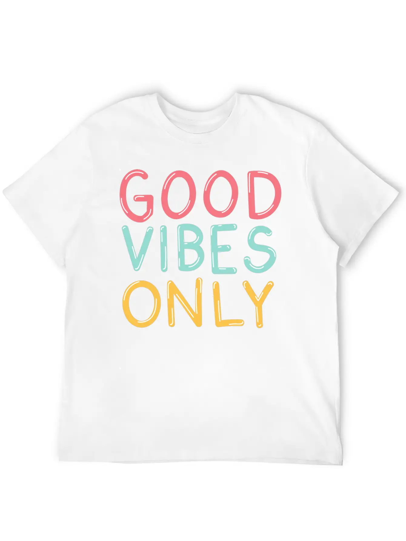 Good Vibes Relaxed Everyday Tee – Lightweight And Durable Cotton