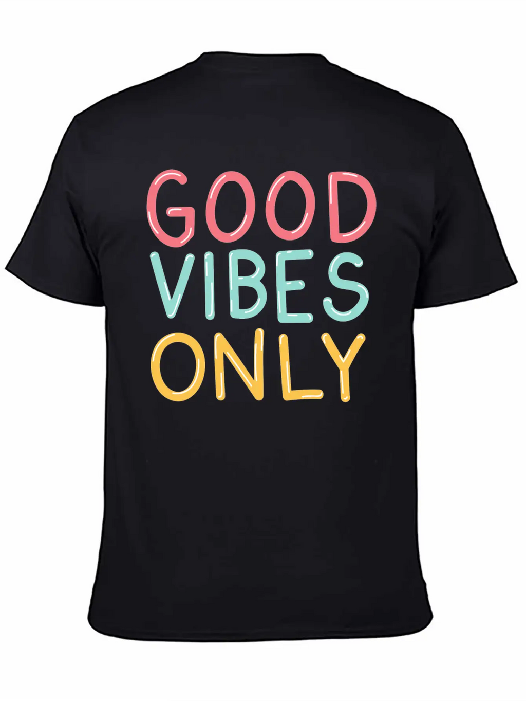Good Vibes Relaxed Everyday Tee – Lightweight And Durable Cotton
