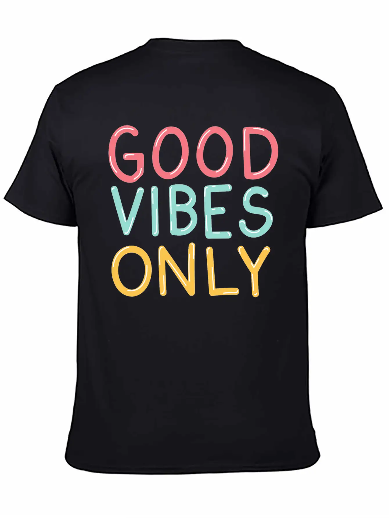 Good Vibes Relaxed Everyday Tee – Lightweight And Durable Cotton