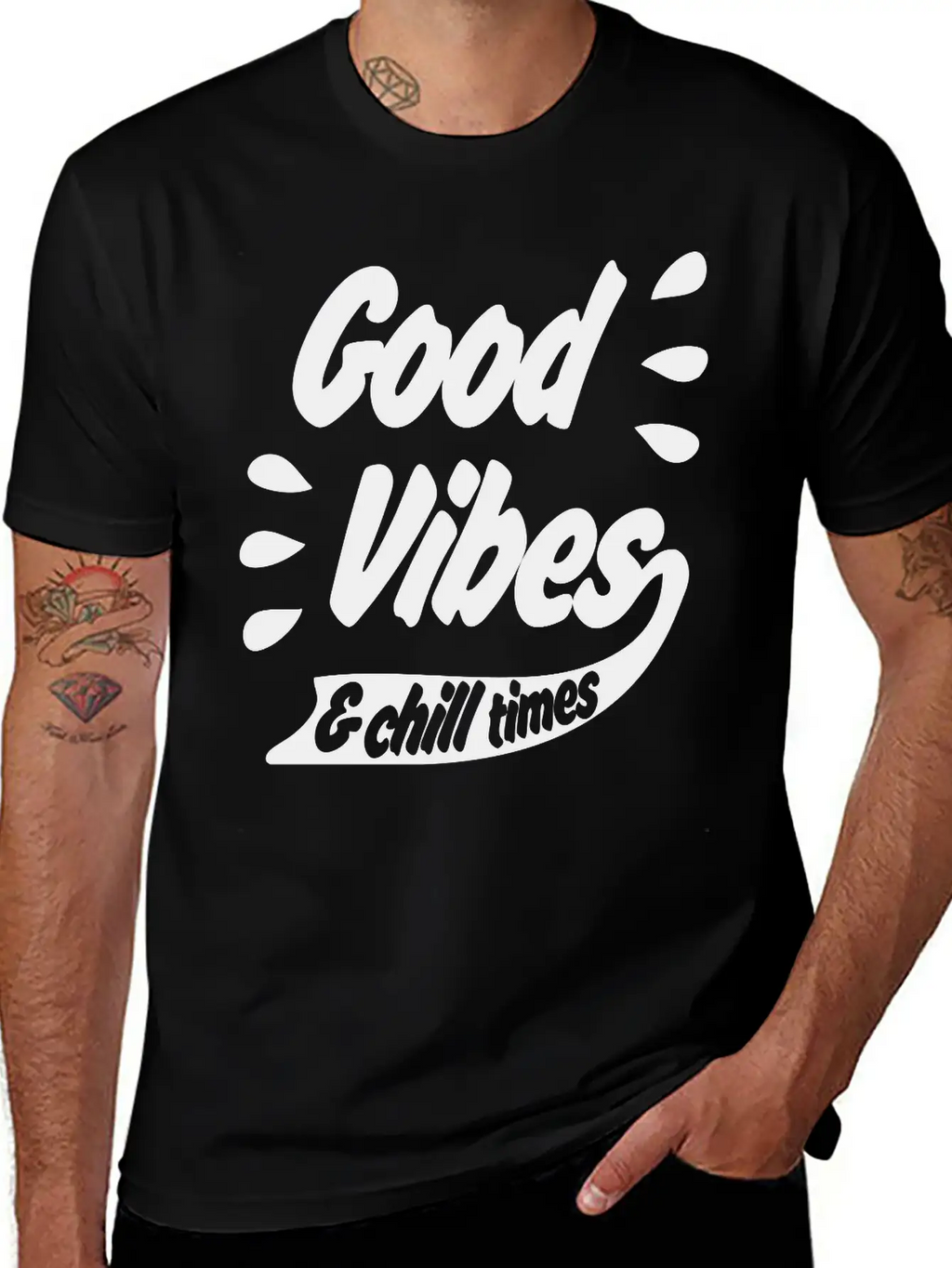 Good Vibes Unisex Casual T-Shirt – Clean Design For Daily Comfort