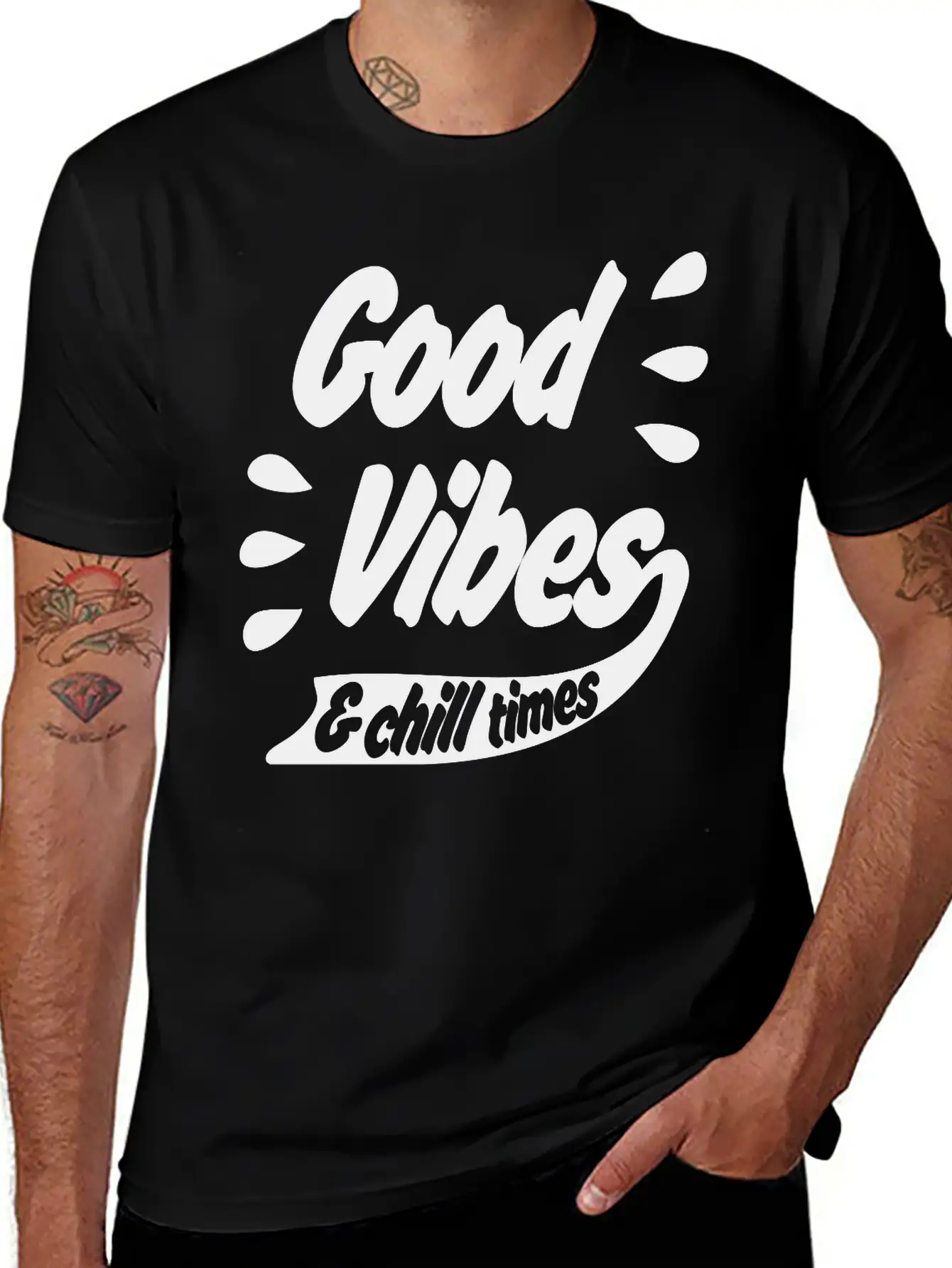 Good Vibes Unisex Casual T-Shirt – Clean Design For Daily Comfort