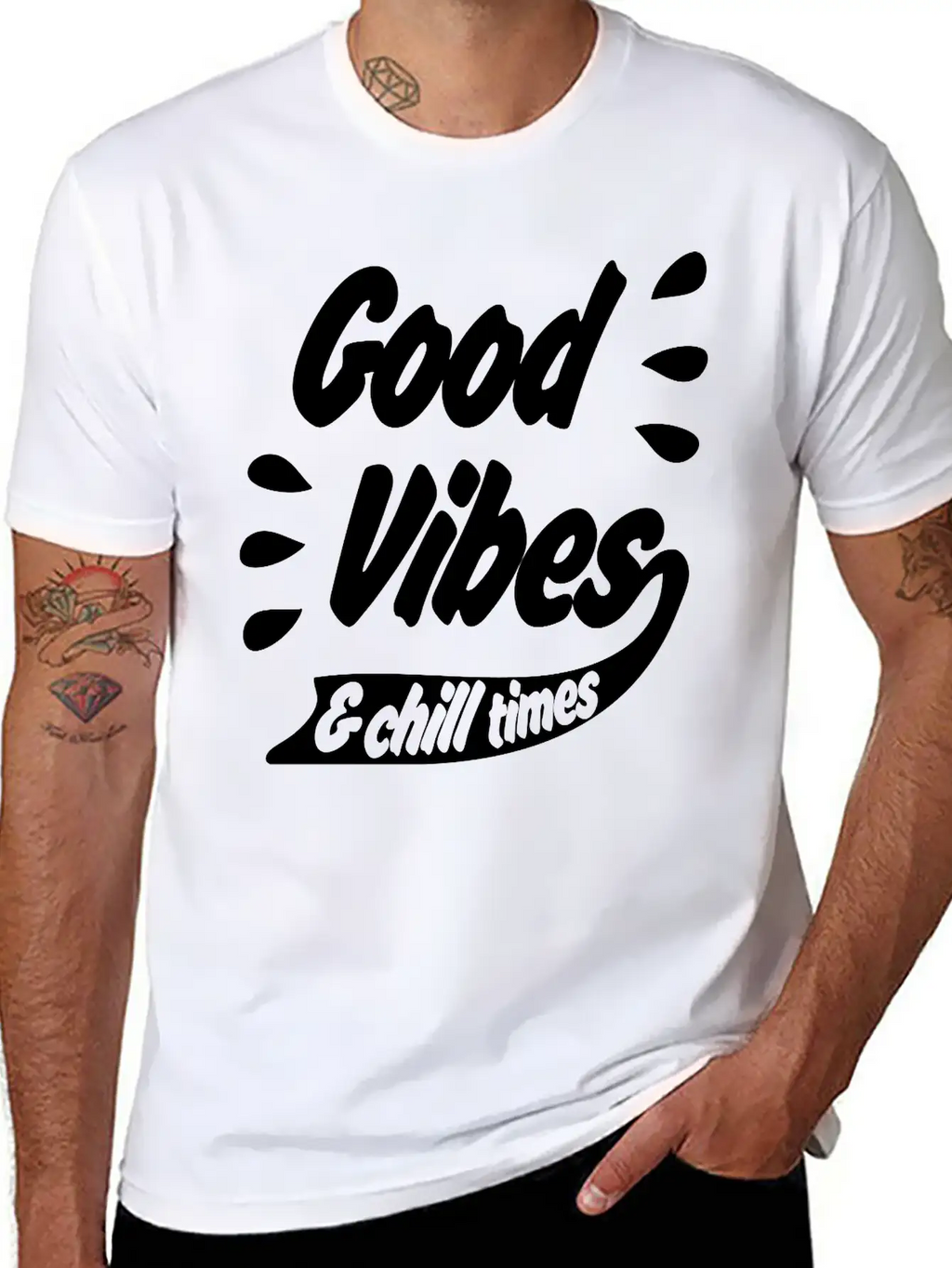 Good Vibes Unisex Casual T-Shirt – Clean Design For Daily Comfort