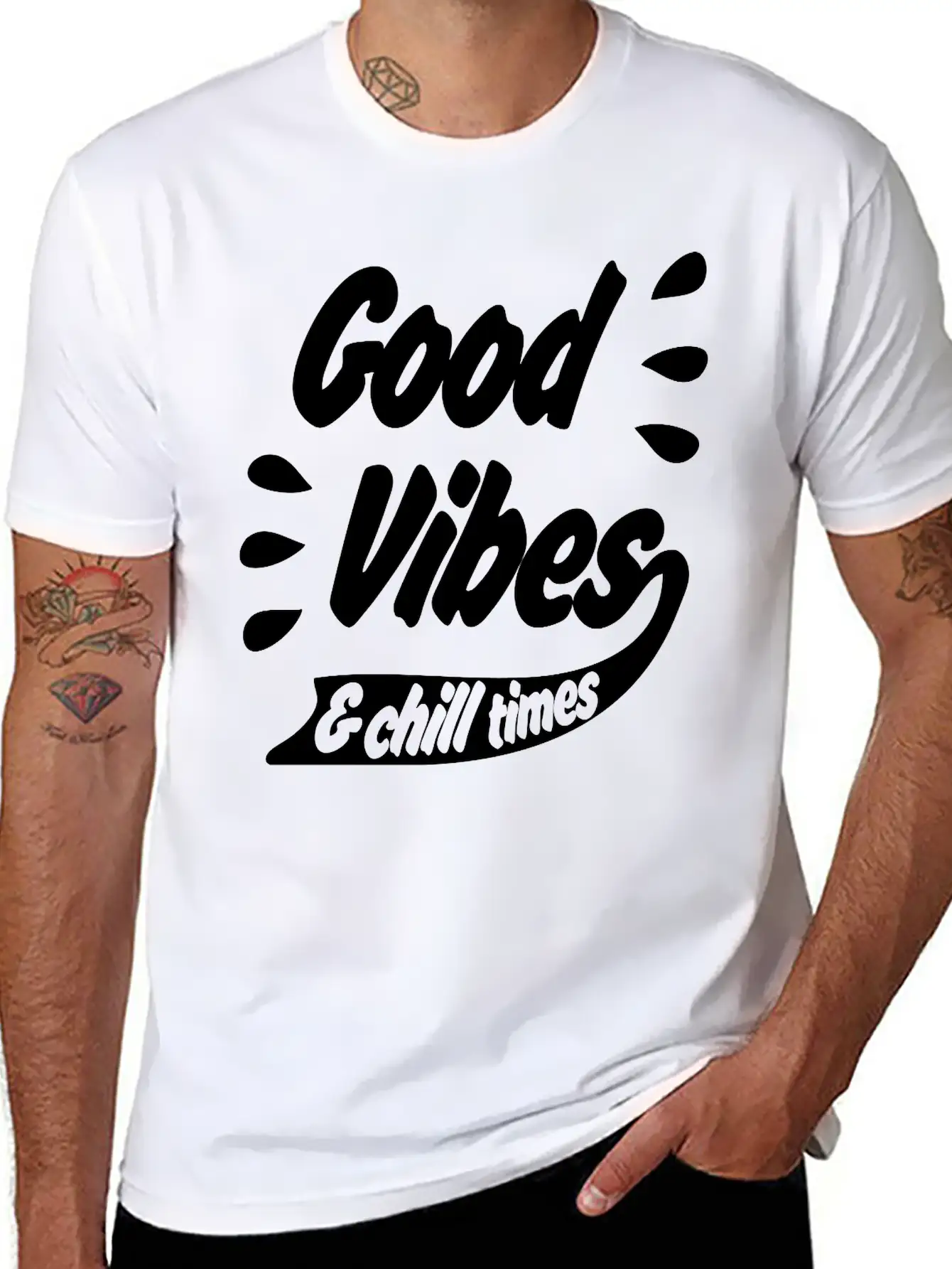 Good Vibes Unisex Casual T-Shirt – Clean Design For Daily Comfort