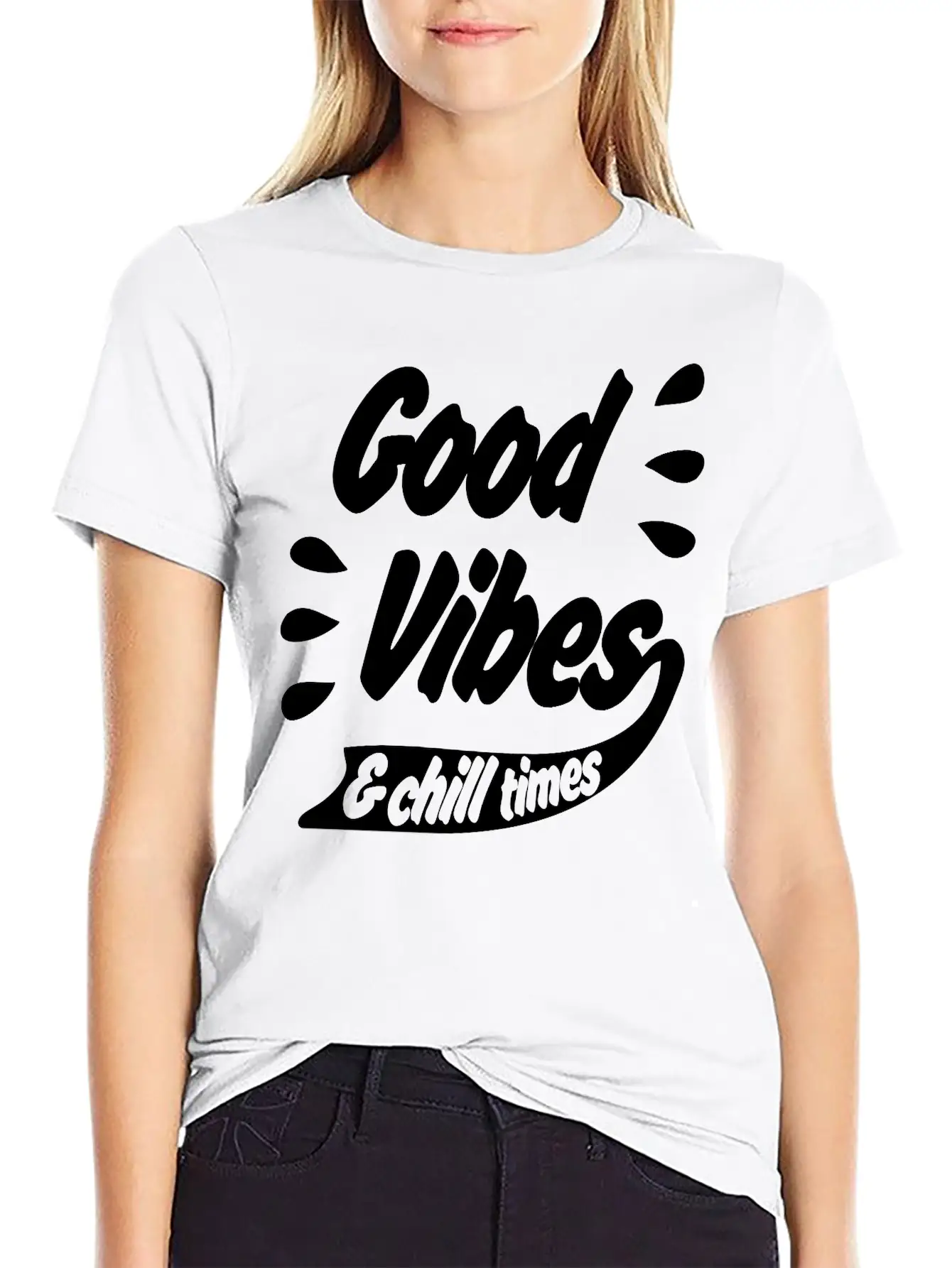 Good Vibes Unisex Casual T-Shirt – Clean Design For Daily Comfort