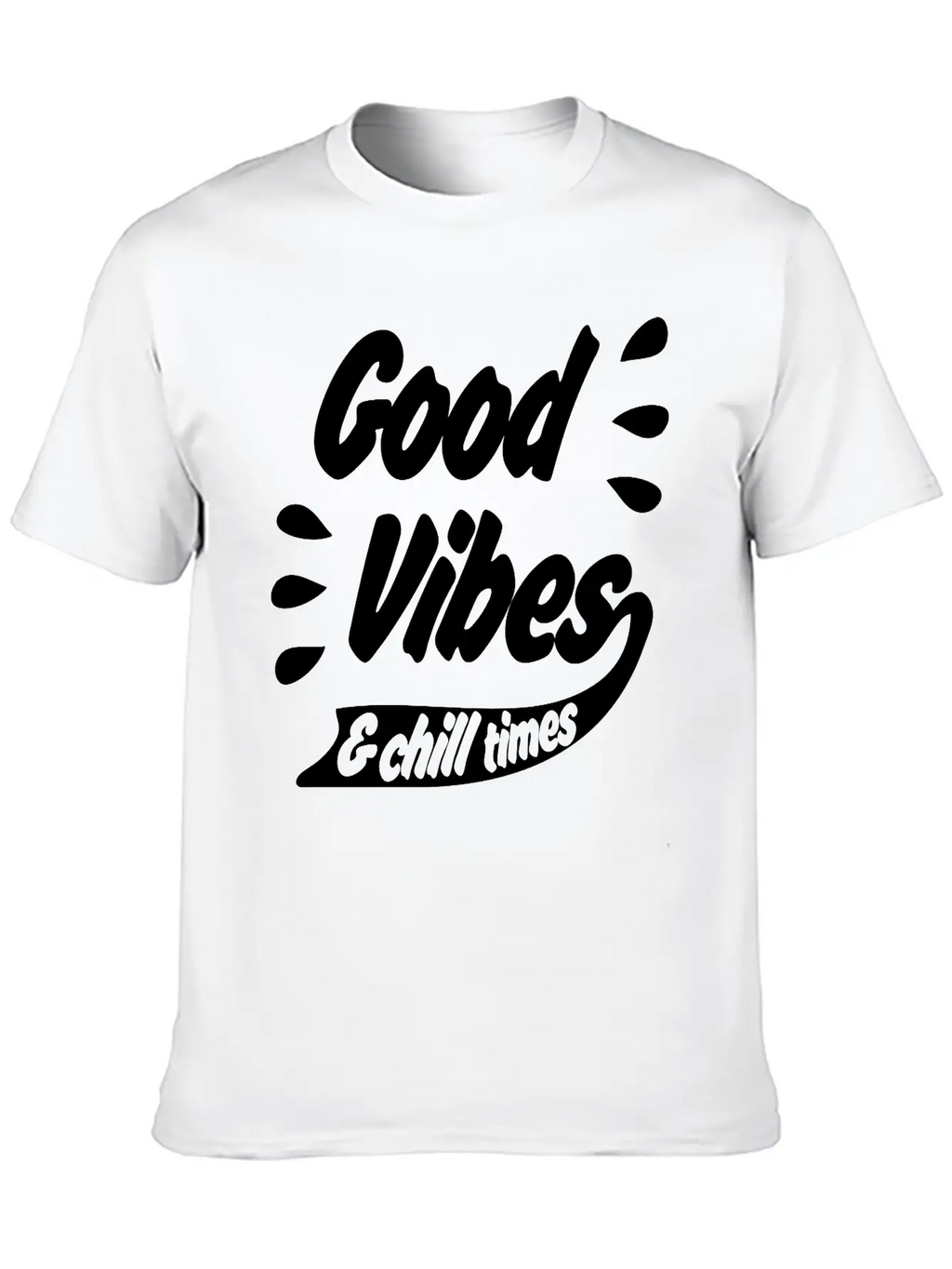 Good Vibes Unisex Casual T-Shirt – Clean Design For Daily Comfort