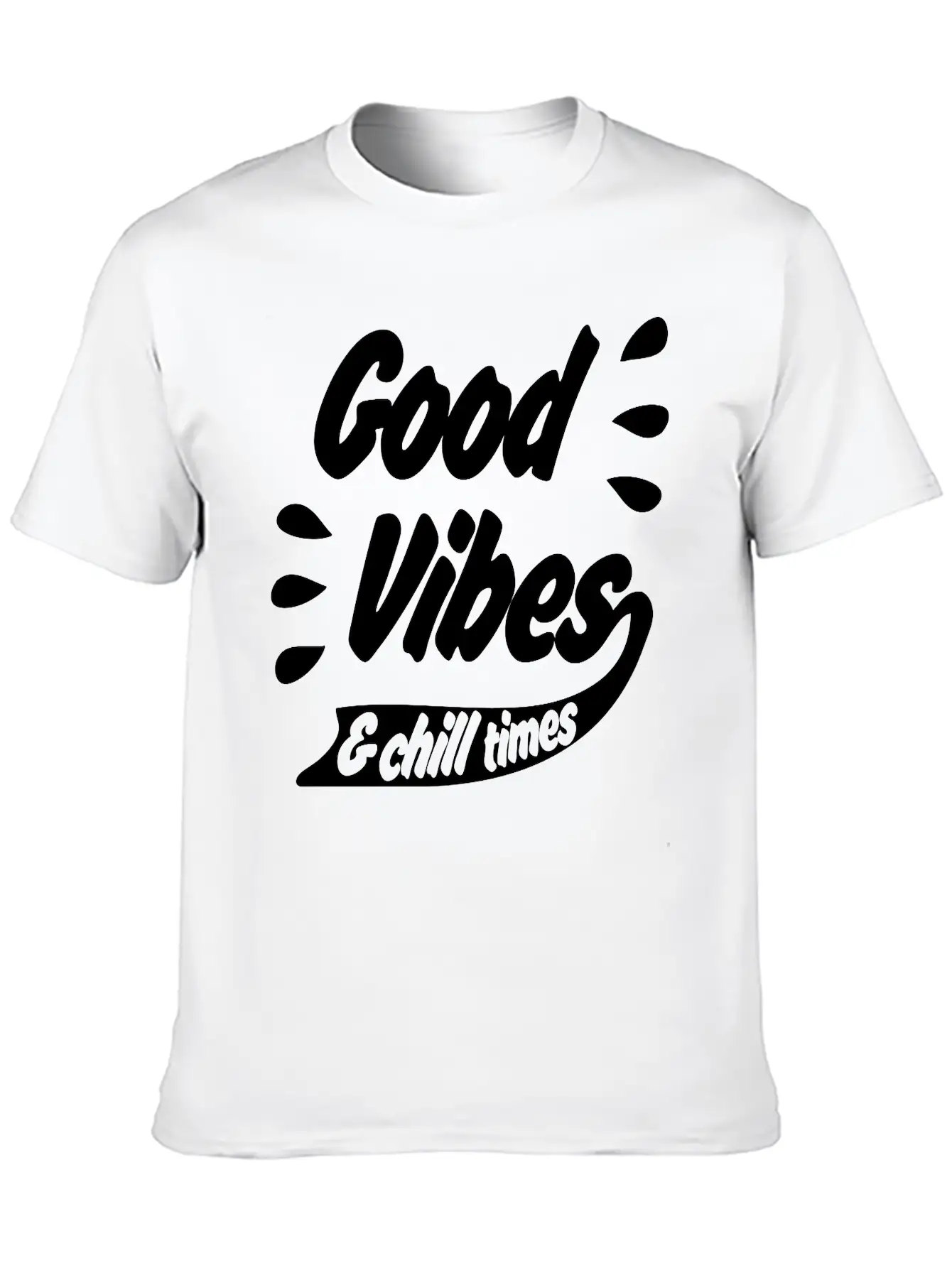 Good Vibes Unisex Casual T-Shirt – Clean Design For Daily Comfort