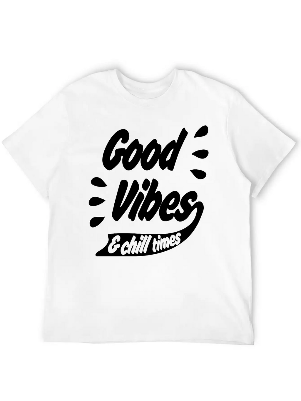 Good Vibes Unisex Casual T-Shirt – Clean Design For Daily Comfort