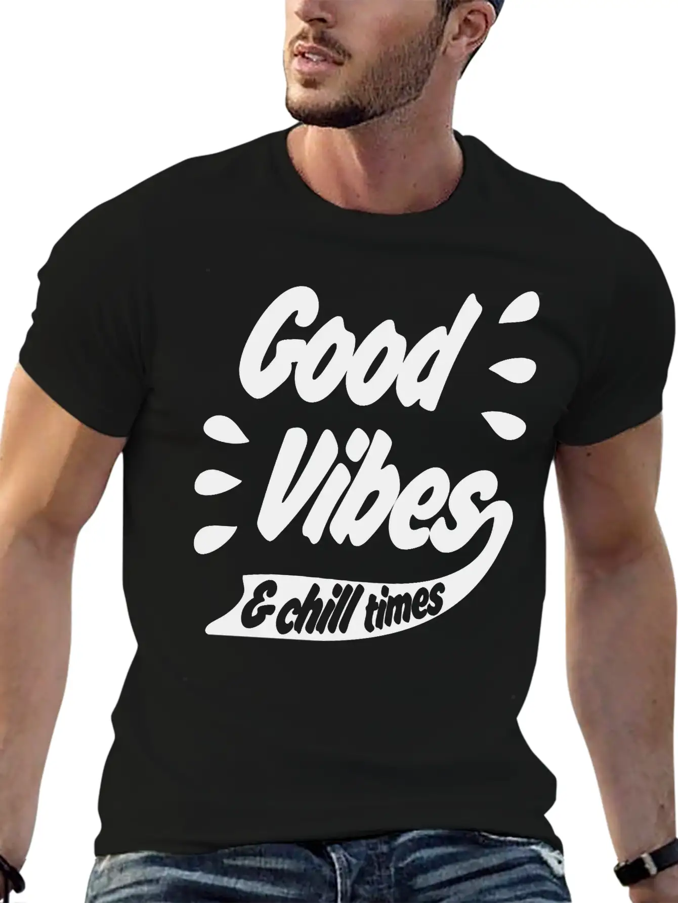 Good Vibes Unisex Casual T-Shirt – Clean Design For Daily Comfort