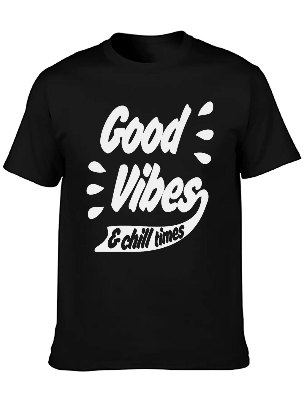 Good Vibes Unisex Casual T-Shirt – Clean Design For Daily Comfort