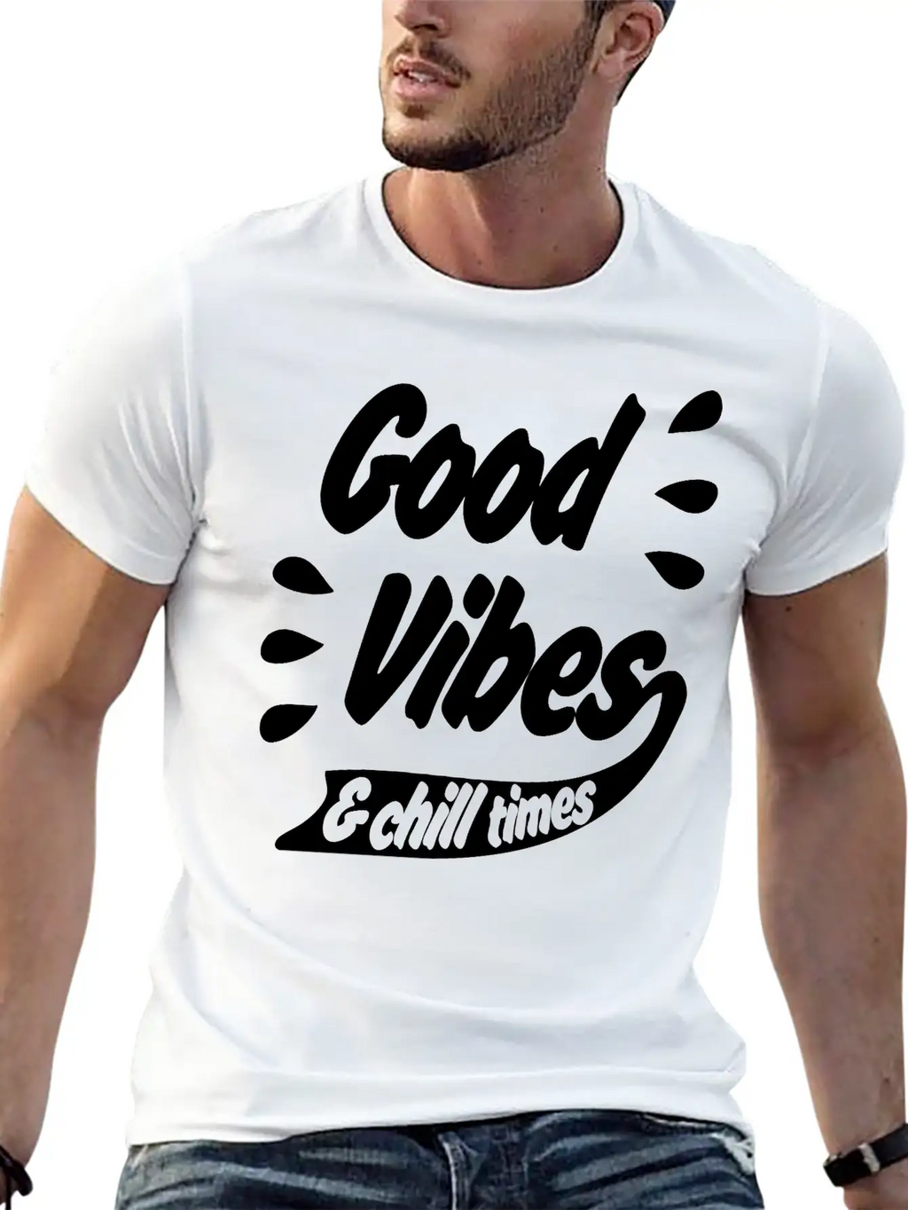 Good Vibes Unisex Casual T-Shirt – Clean Design For Daily Comfort