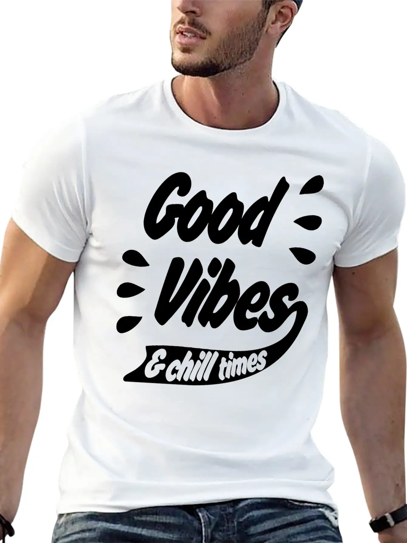 Good Vibes Unisex Casual T-Shirt – Clean Design For Daily Comfort