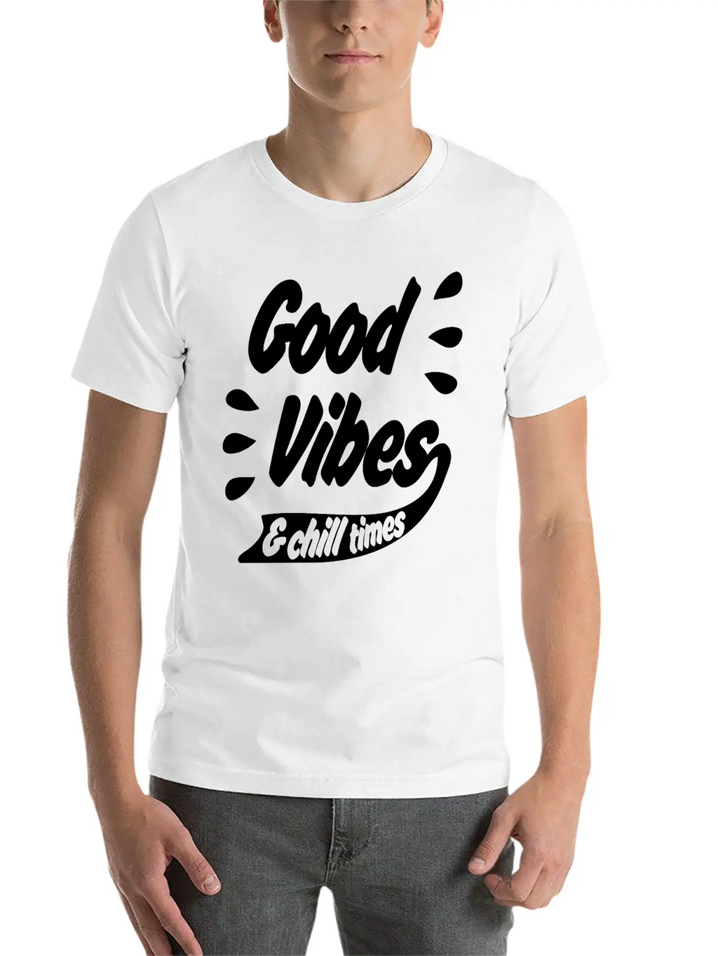Good Vibes Unisex Casual T-Shirt – Clean Design For Daily Comfort