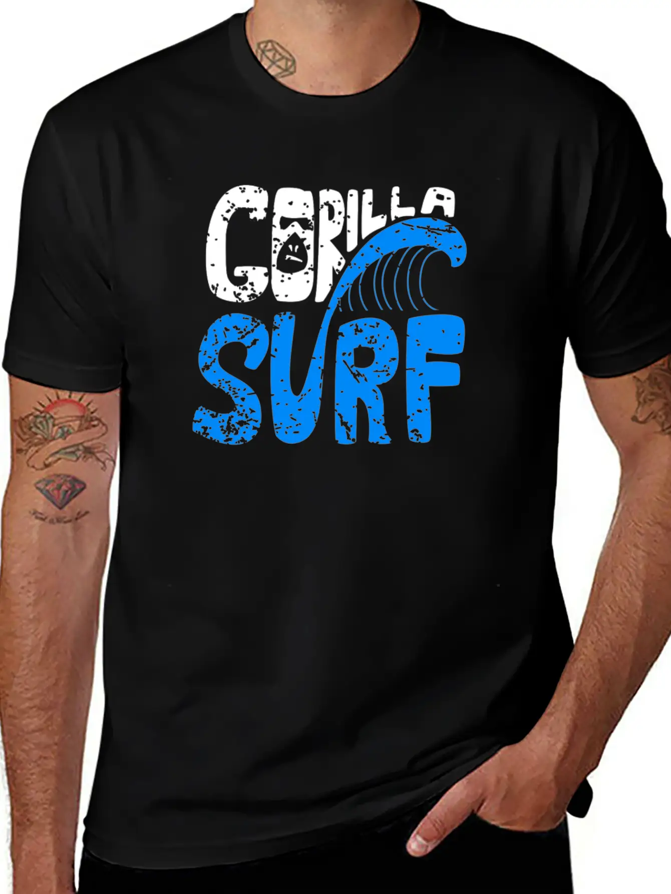 Gorilla Surf Stylish Everyday T-Shirt – Unisex Basic Cotton Tee