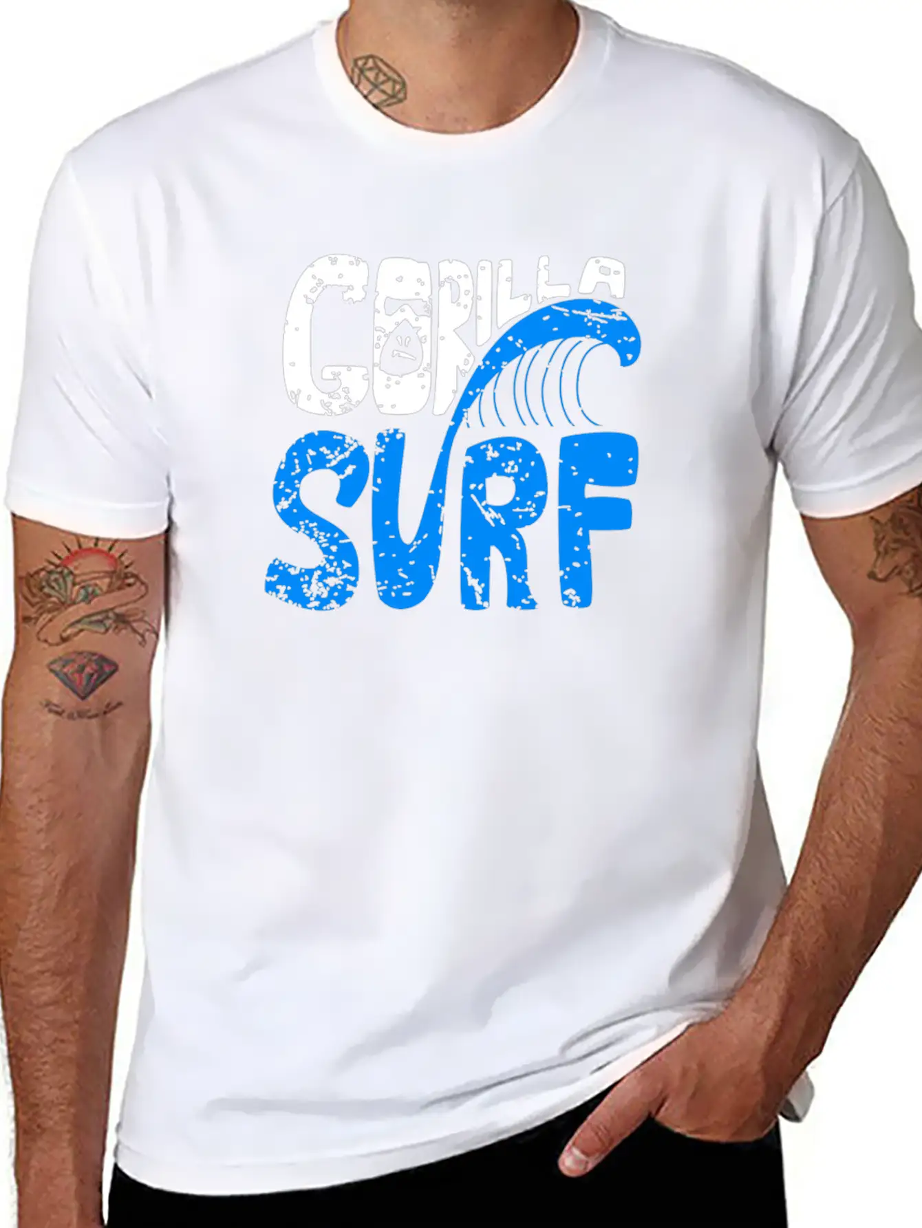 Gorilla Surf Stylish Everyday T-Shirt – Unisex Basic Cotton Tee