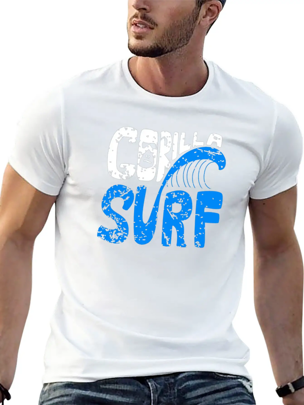 Gorilla Surf Stylish Everyday T-Shirt – Unisex Basic Cotton Tee