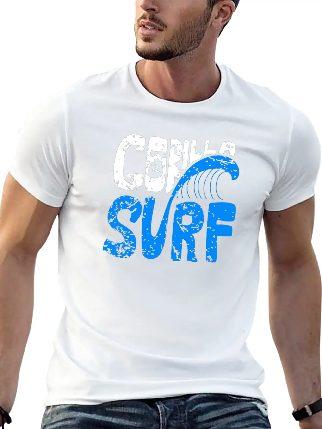 Gorilla Surf Stylish Everyday T-Shirt – Unisex Basic Cotton Tee