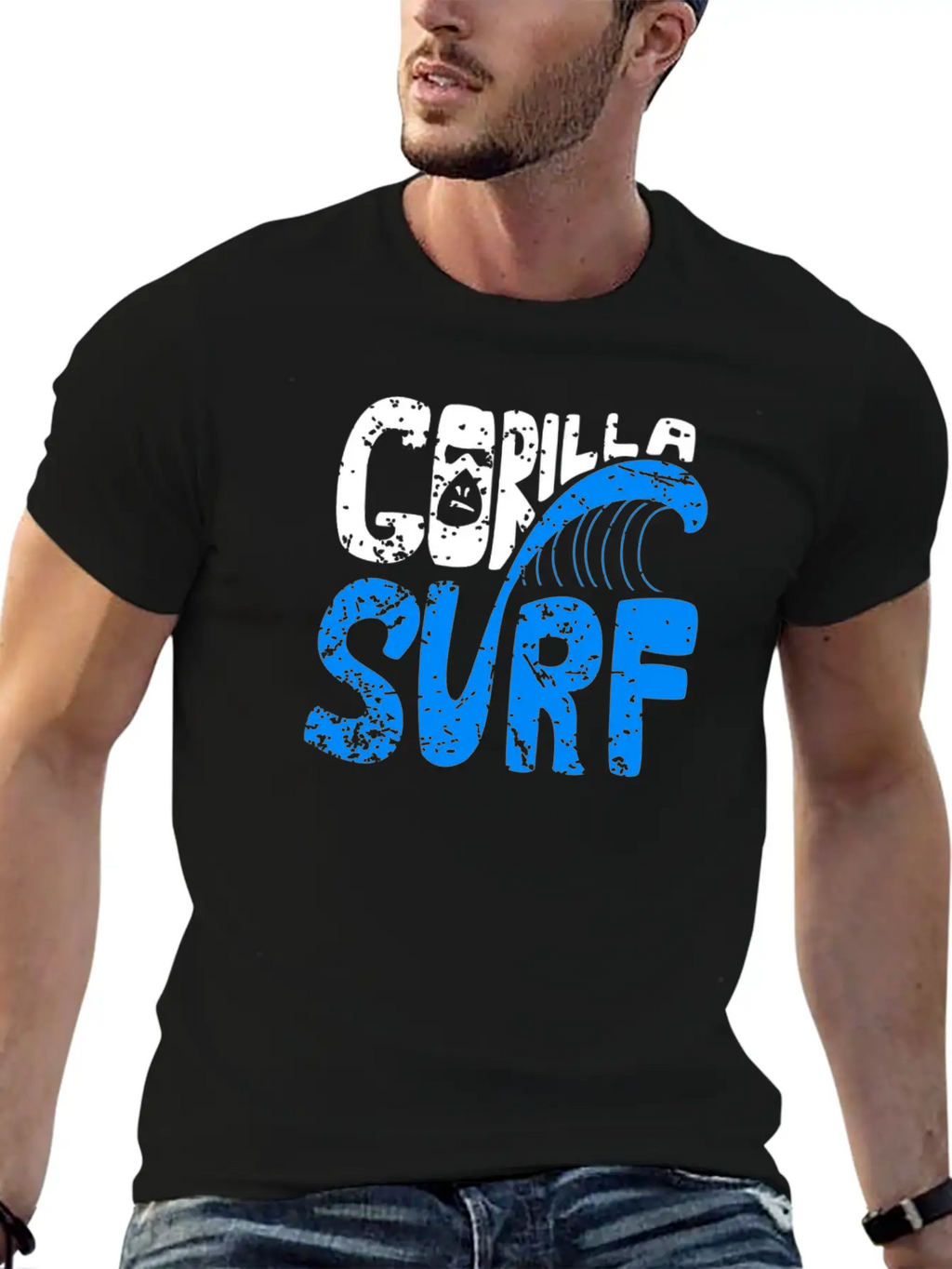 Gorilla Surf Stylish Everyday T-Shirt – Unisex Basic Cotton Tee