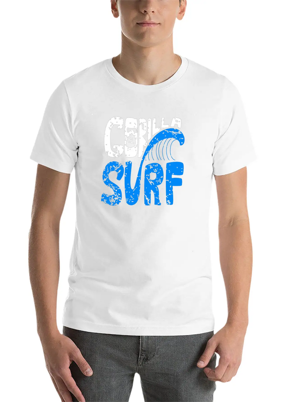 Gorilla Surf Stylish Everyday T-Shirt – Unisex Basic Cotton Tee