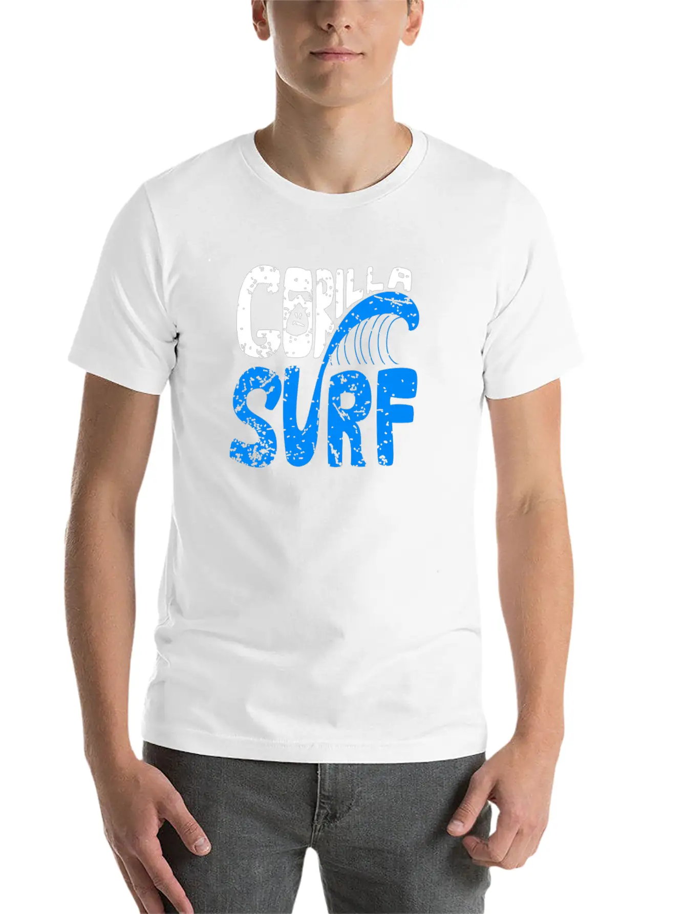 Gorilla Surf Stylish Everyday T-Shirt – Unisex Basic Cotton Tee