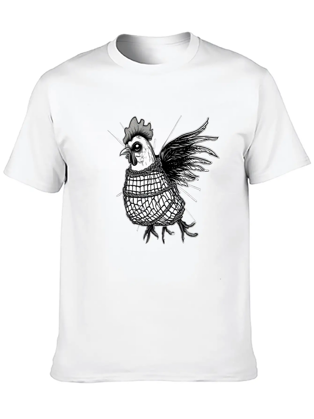 Goth Chick In Fishnet Breathable Soft Cotton T-Shirt – Timeless Casual Look