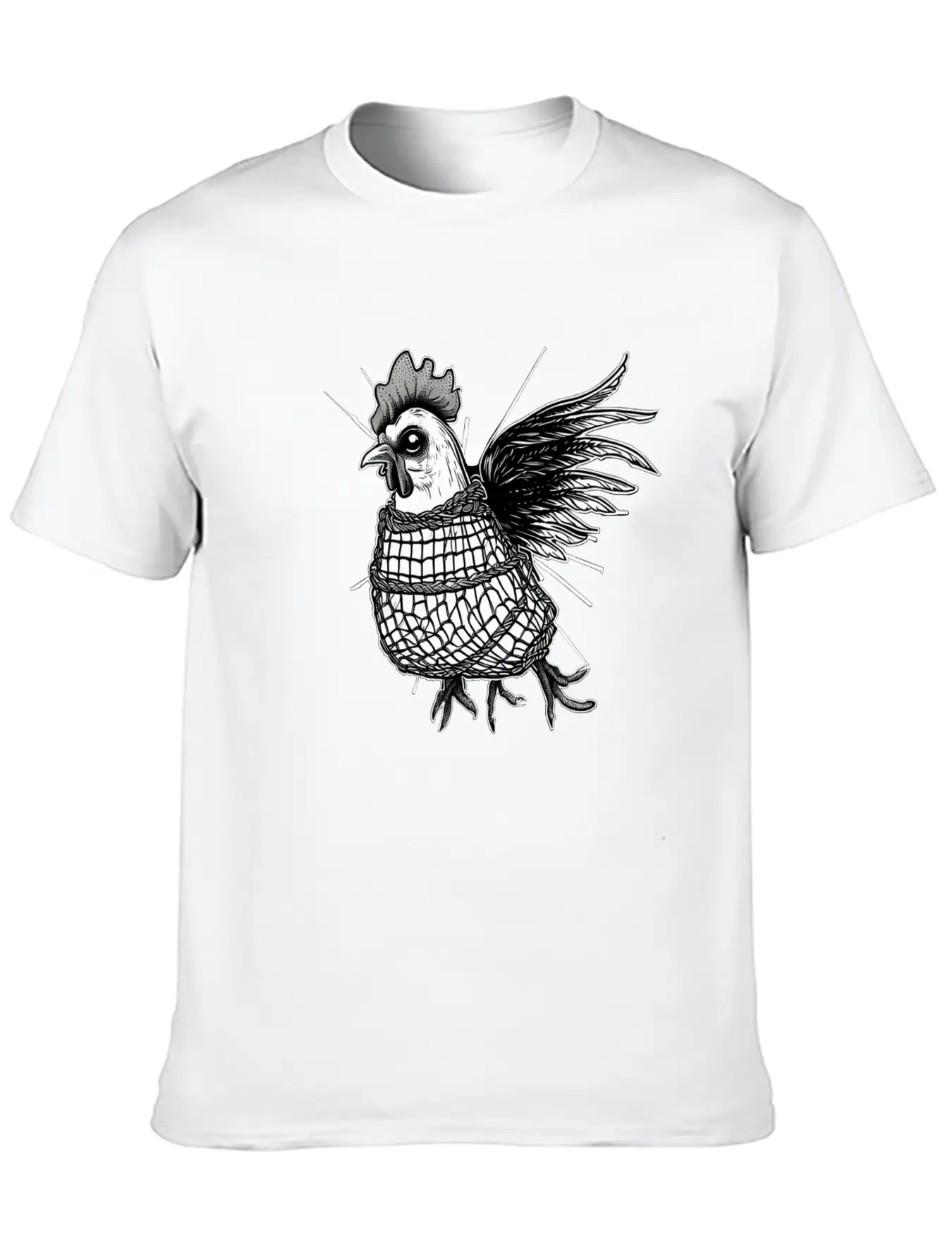 Goth Chick In Fishnet Breathable Soft Cotton T-Shirt – Timeless Casual Look