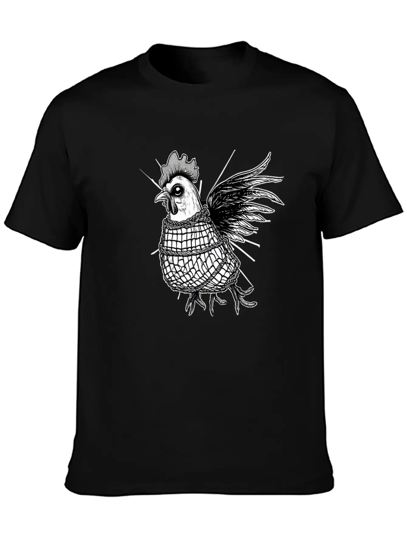 Goth Chick In Fishnet Breathable Soft Cotton T-Shirt – Timeless Casual Look