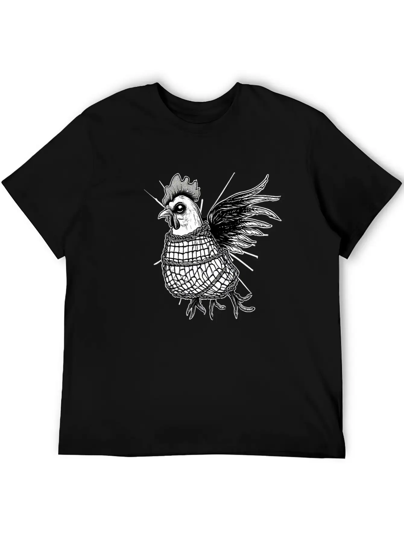 Goth Chick In Fishnet Breathable Soft Cotton T-Shirt – Timeless Casual Look