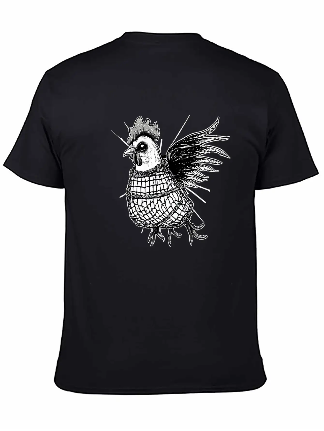 Goth Chick In Fishnet Breathable Soft Cotton T-Shirt – Timeless Casual Look