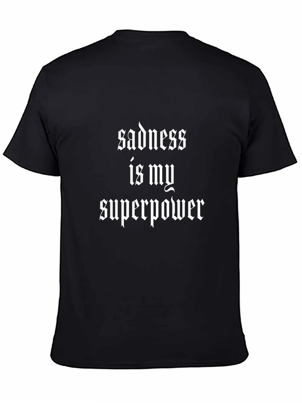Gothic Aesthetic Soft Grunge Goth Black Dark Essential Cotton Tee For Daily Outfits – Unisex Style