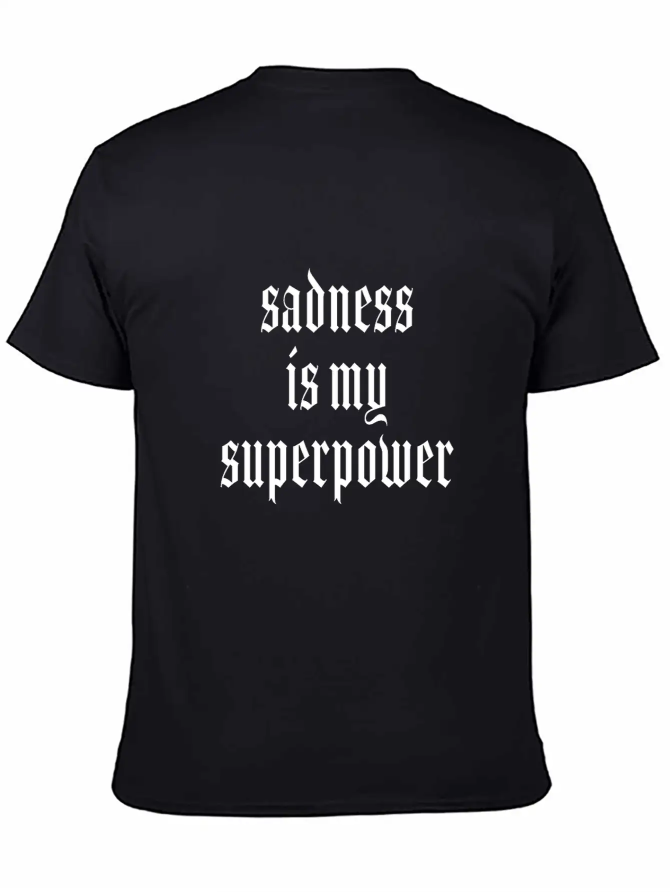 Gothic Aesthetic Soft Grunge Goth Black Dark Essential Cotton Tee For Daily Outfits – Unisex Style