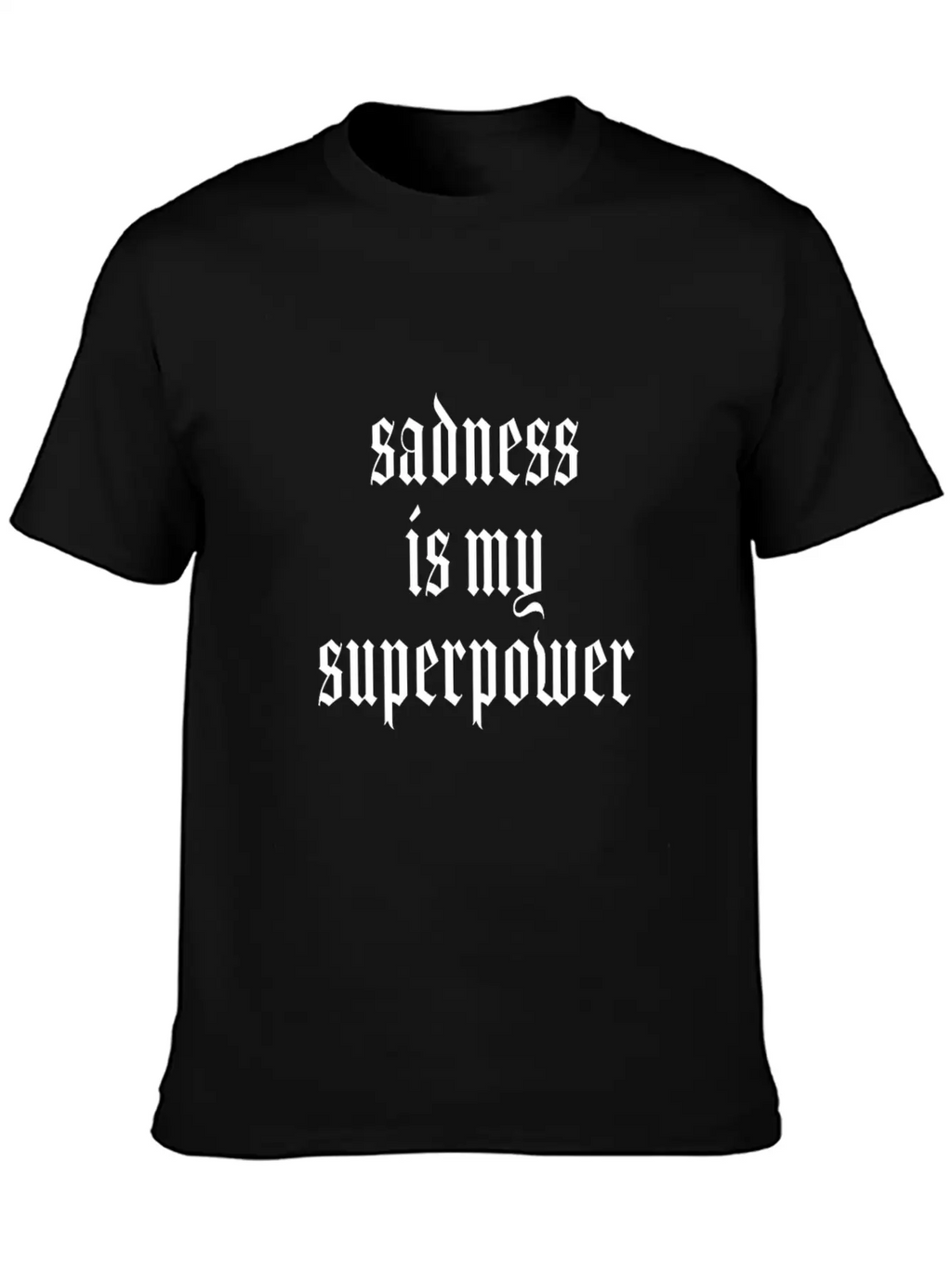 Gothic Aesthetic Soft Grunge Goth Black Dark Essential Cotton Tee For Daily Outfits – Unisex Style
