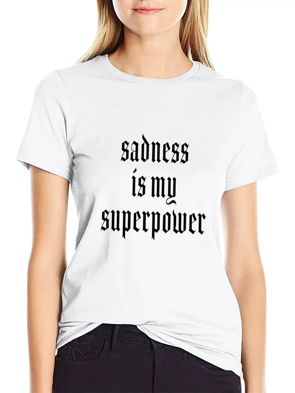 Gothic Aesthetic Soft Grunge Goth Black Dark Essential Cotton Tee For Daily Outfits – Unisex Style