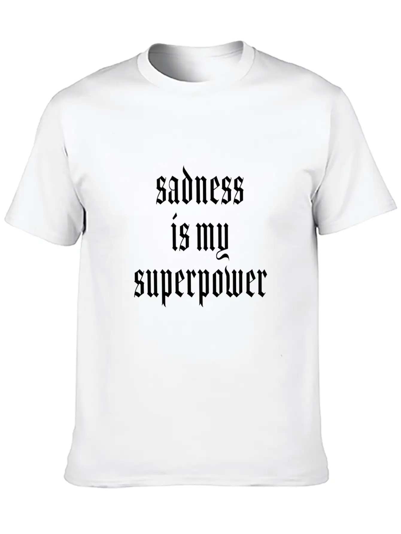 Gothic Aesthetic Soft Grunge Goth Black Dark Essential Cotton Tee For Daily Outfits – Unisex Style
