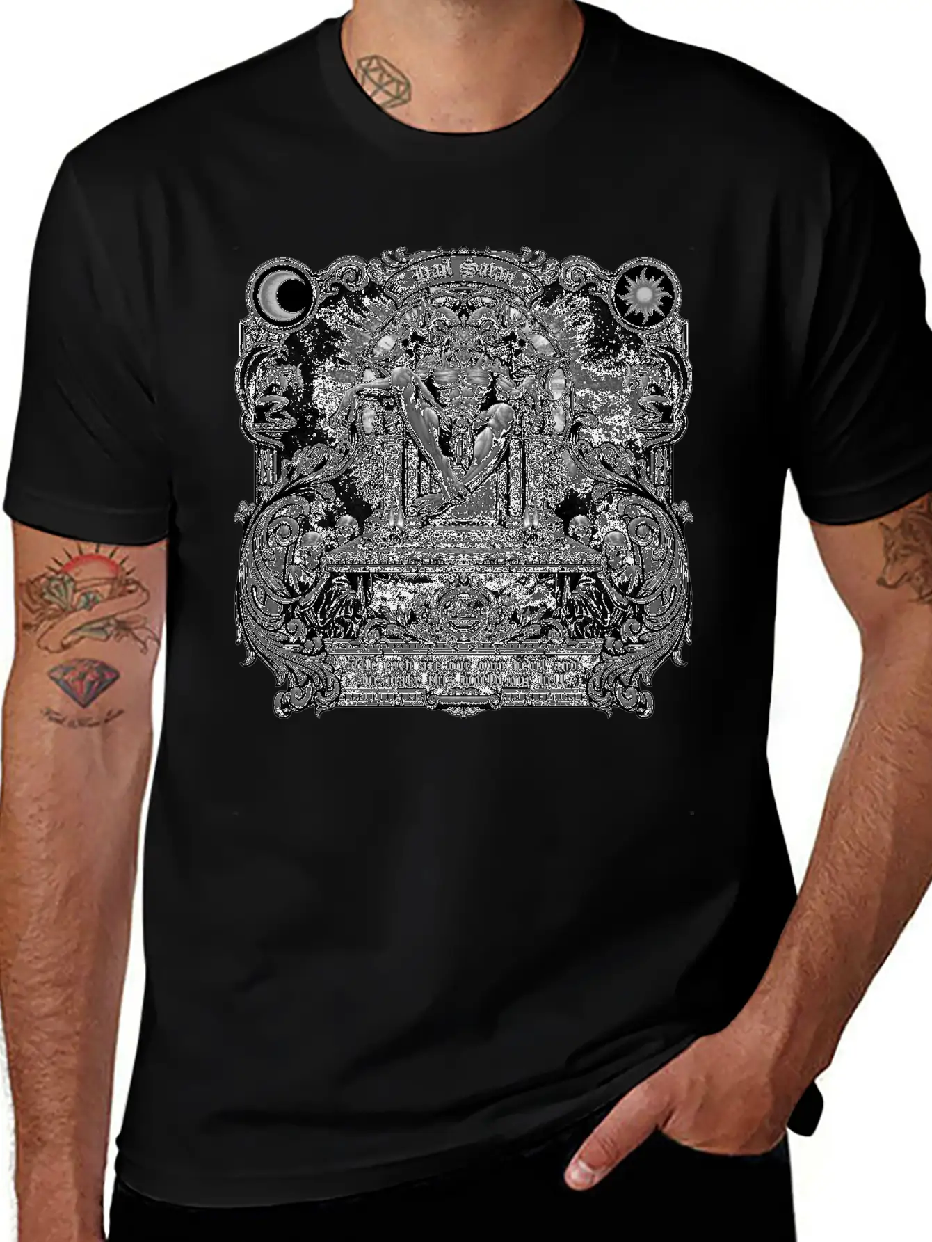 Gothic Evil Satans Throne Classic Cotton Tee – Unisex Comfort For Any Season