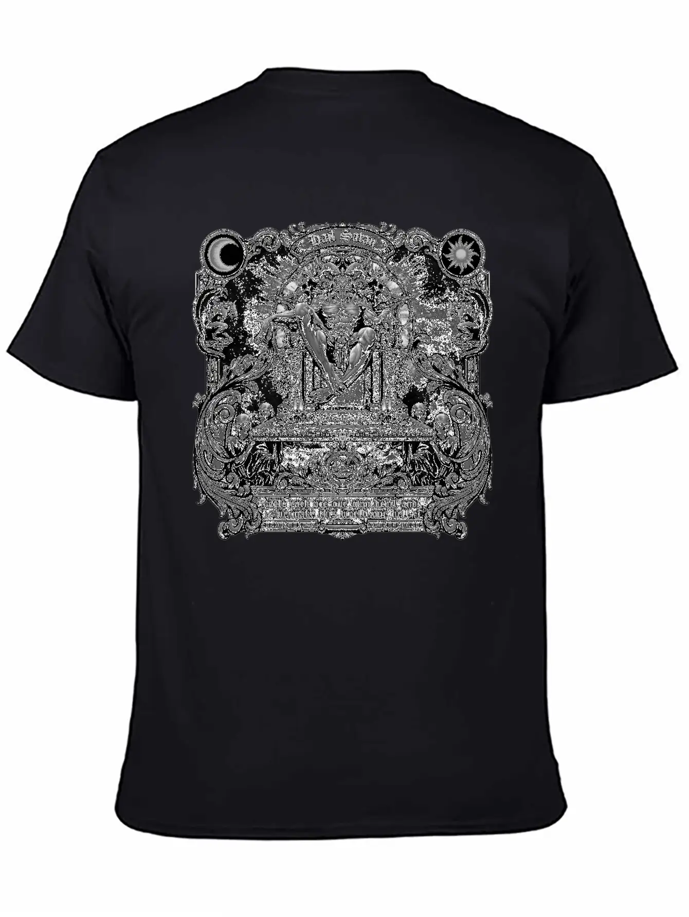 Gothic Evil Satans Throne Classic Cotton Tee – Unisex Comfort For Any Season