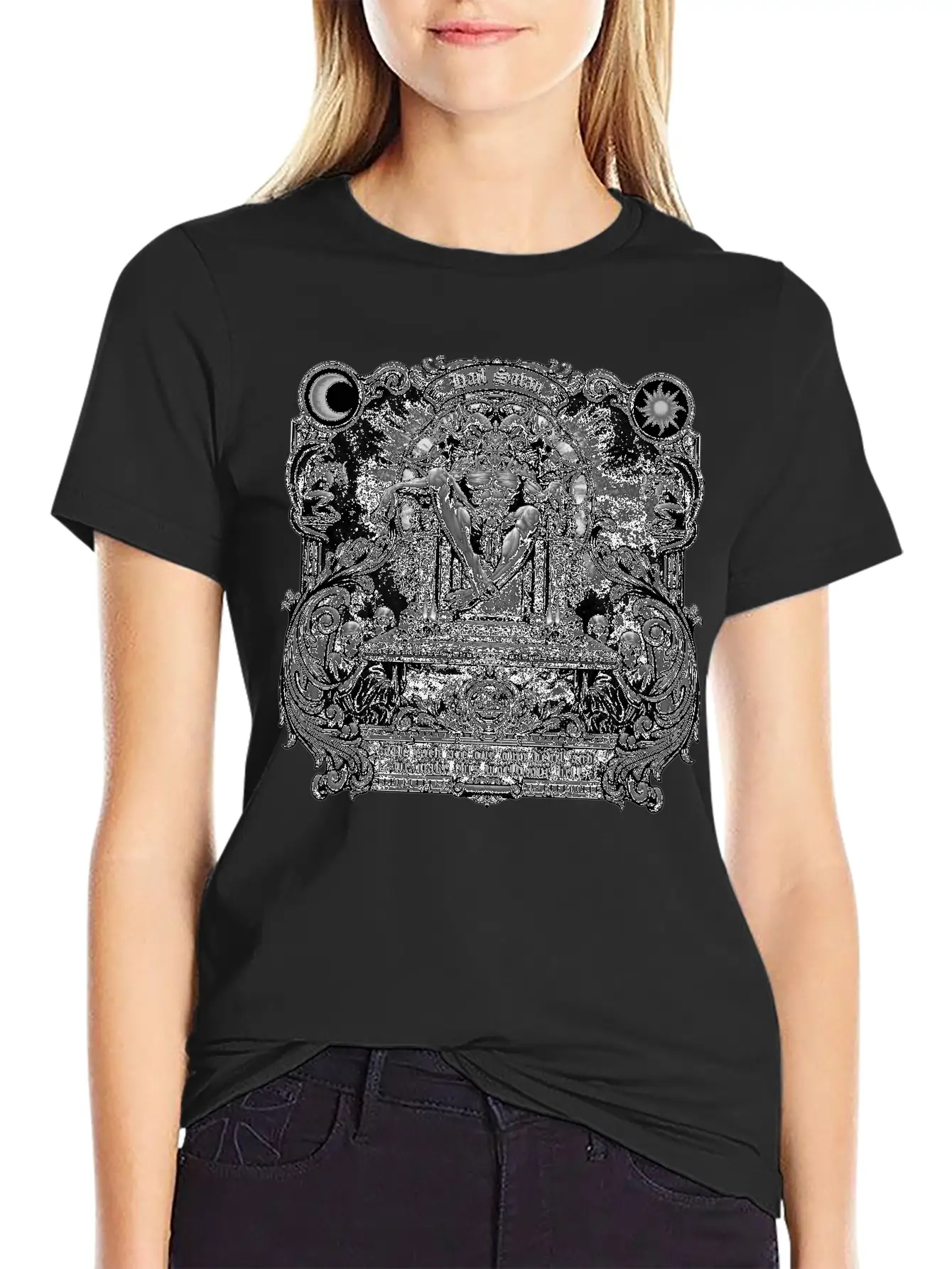 Gothic Evil Satans Throne Classic Cotton Tee – Unisex Comfort For Any Season