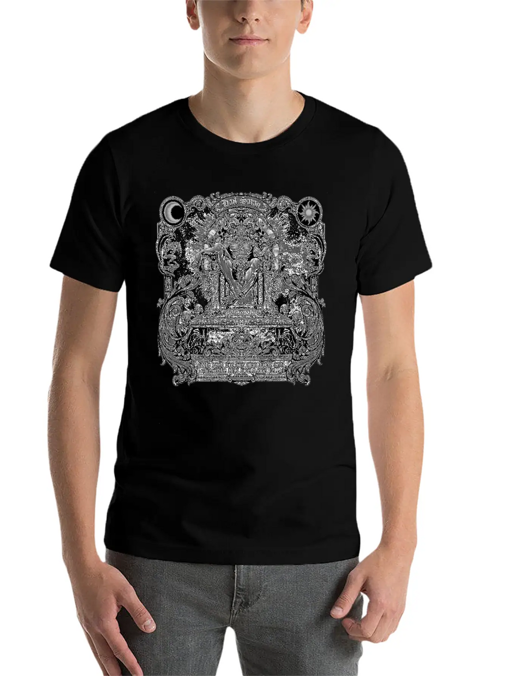 Gothic Evil Satans Throne Classic Cotton Tee – Unisex Comfort For Any Season