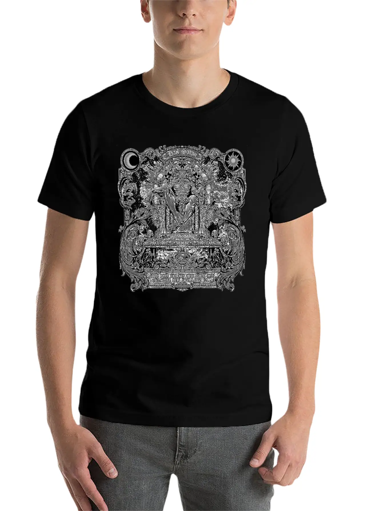 Gothic Evil Satans Throne Classic Cotton Tee – Unisex Comfort For Any Season