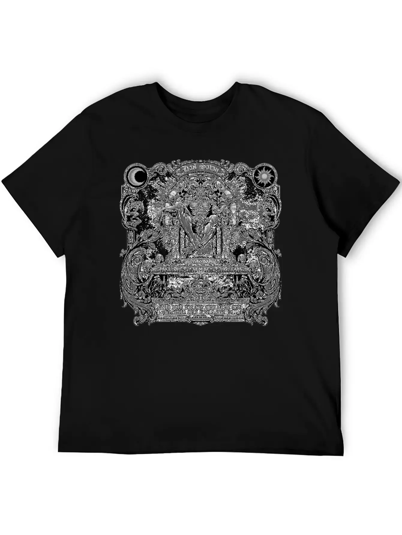 Gothic Evil Satans Throne Classic Cotton Tee – Unisex Comfort For Any Season
