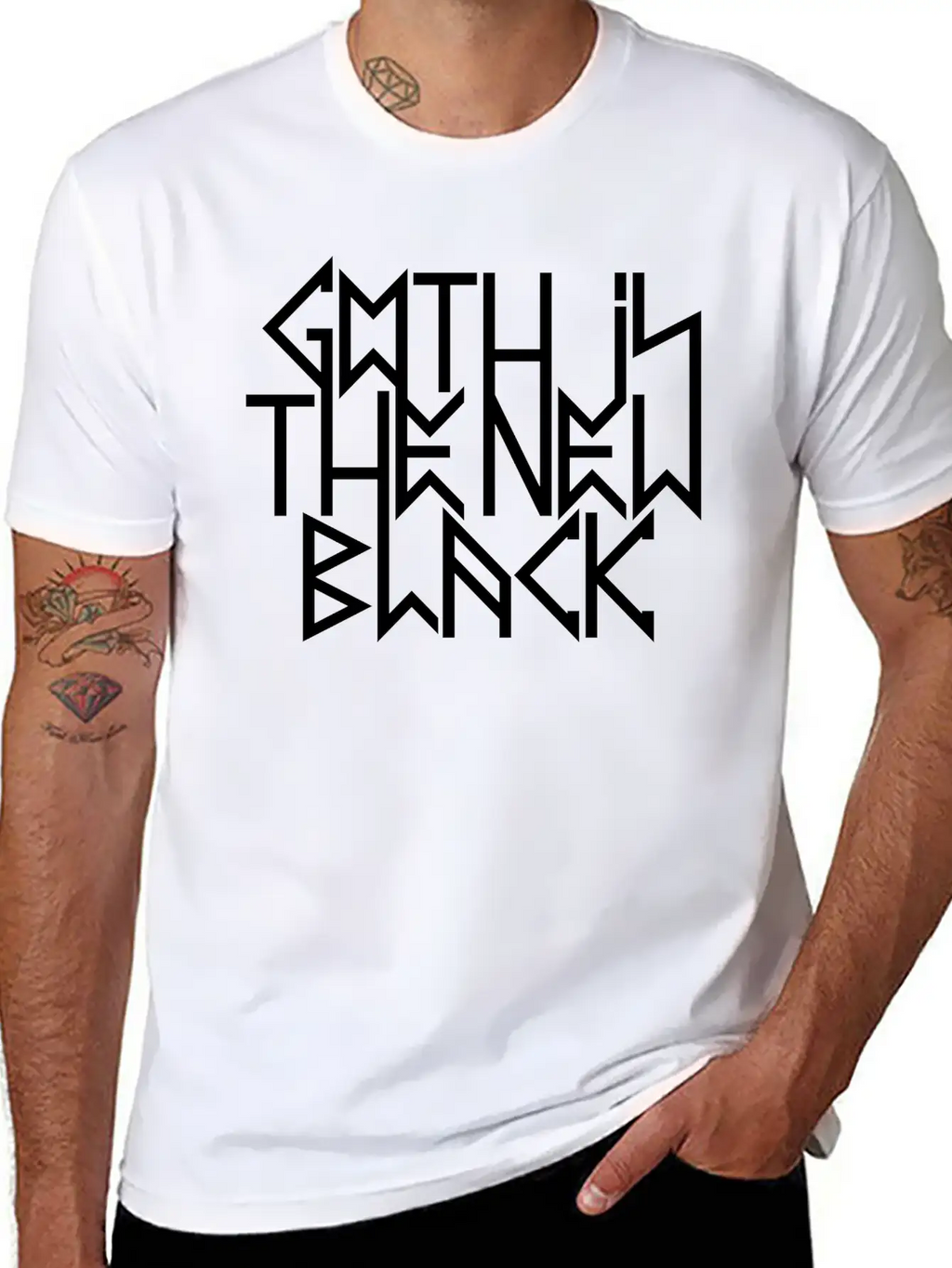 Gothic New Black 2 Breathable Soft Cotton T-Shirt – Timeless Casual Look