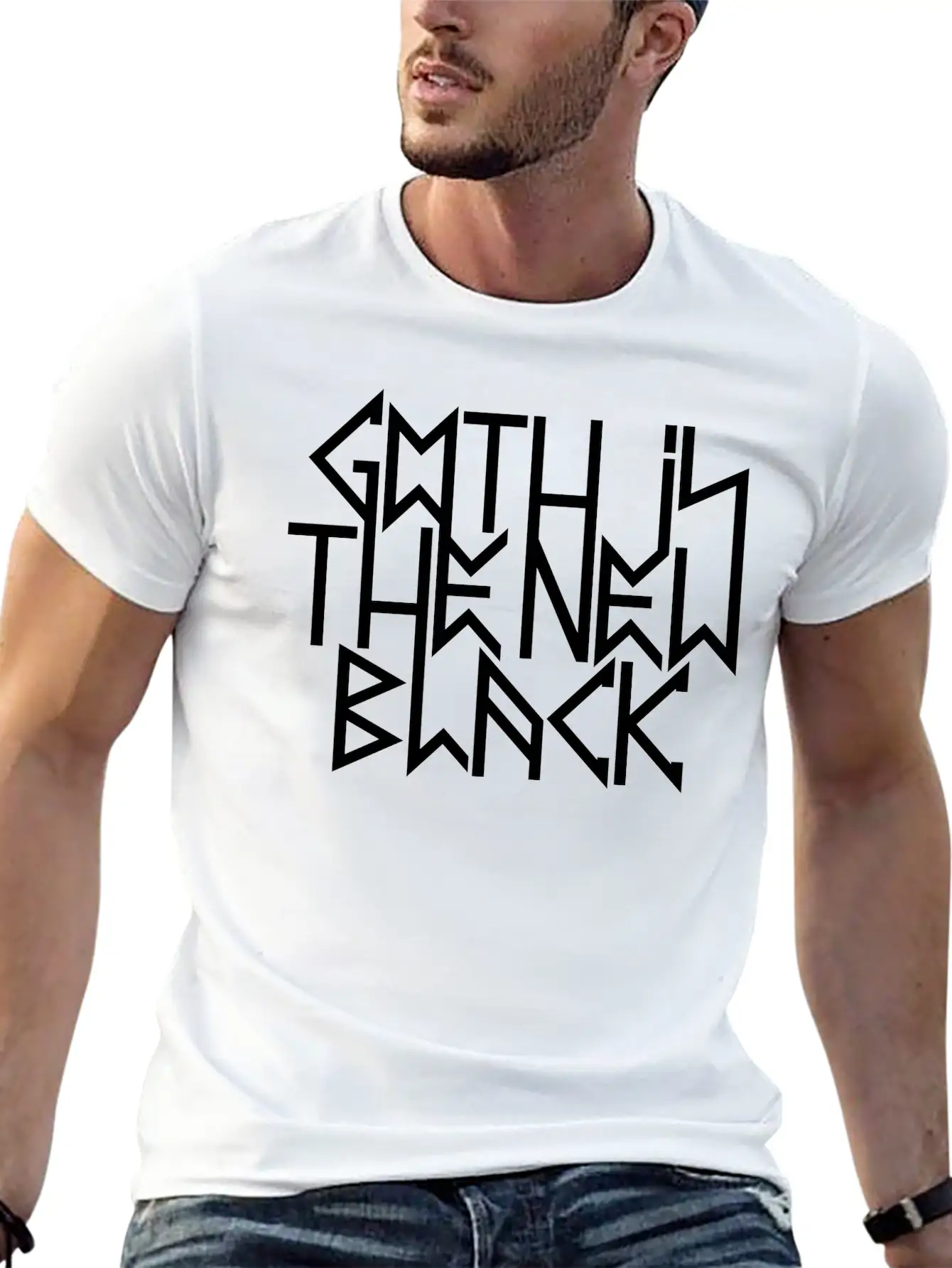 Gothic New Black 2 Breathable Soft Cotton T-Shirt – Timeless Casual Look