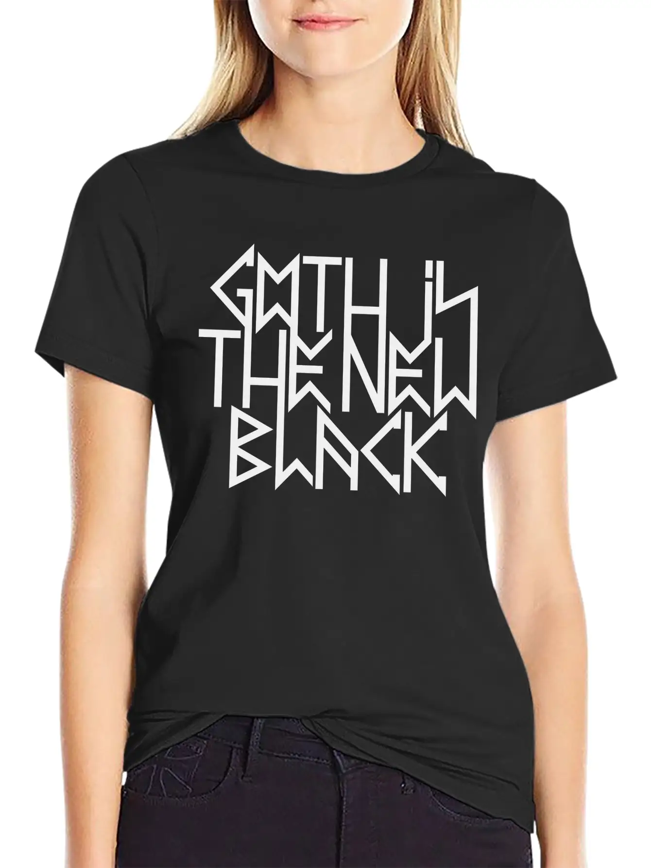 Gothic New Black 2 Breathable Soft Cotton T-Shirt – Timeless Casual Look
