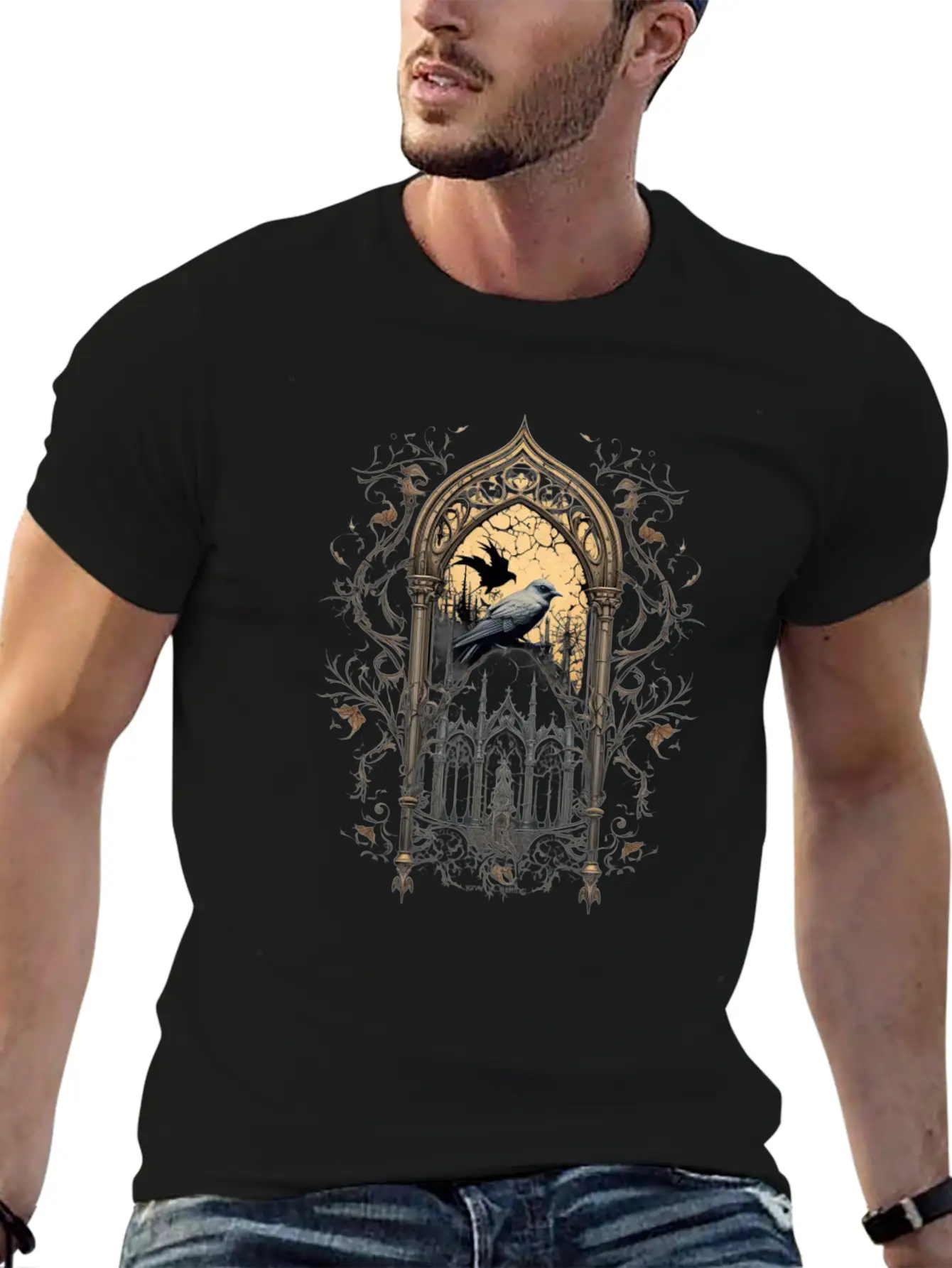 Gothic Occult Satan Gothic Black Scene Wicca Unisex Casual T-Shirt – Clean Design For Daily Comfort