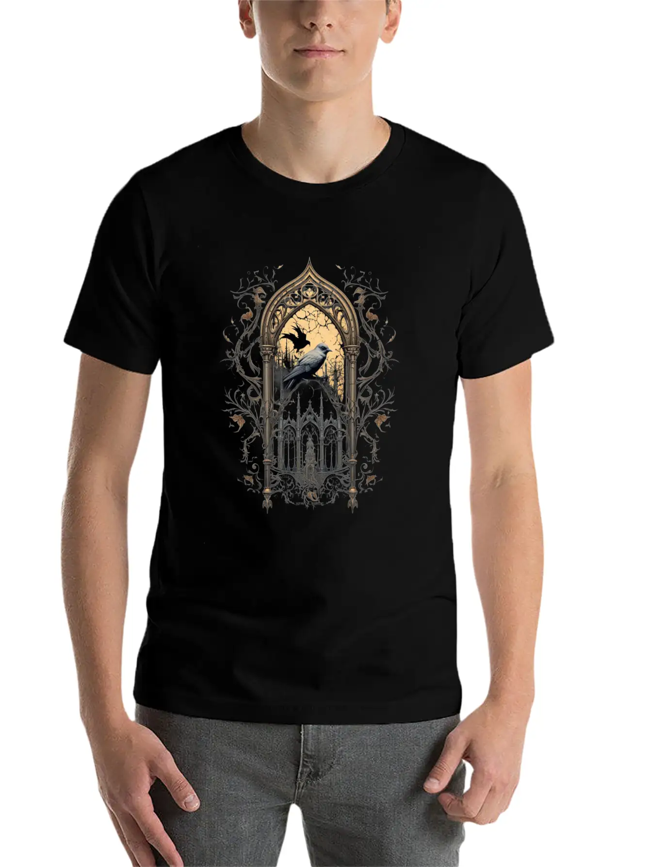 Gothic Occult Satan Gothic Black Scene Wicca Unisex Casual T-Shirt – Clean Design For Daily Comfort