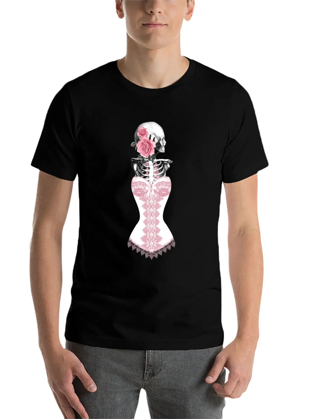 Gothik Raven Goth Skull Death Skull Punk Dark Essential Cotton Tee For Daily Outfits – Unisex Style