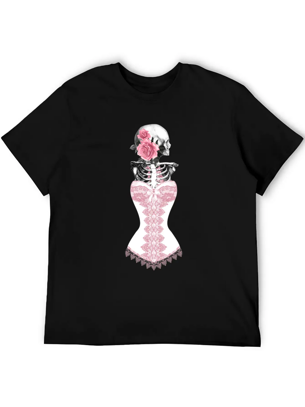 Gothik Raven Goth Skull Death Skull Punk Dark Essential Cotton Tee For Daily Outfits – Unisex Style