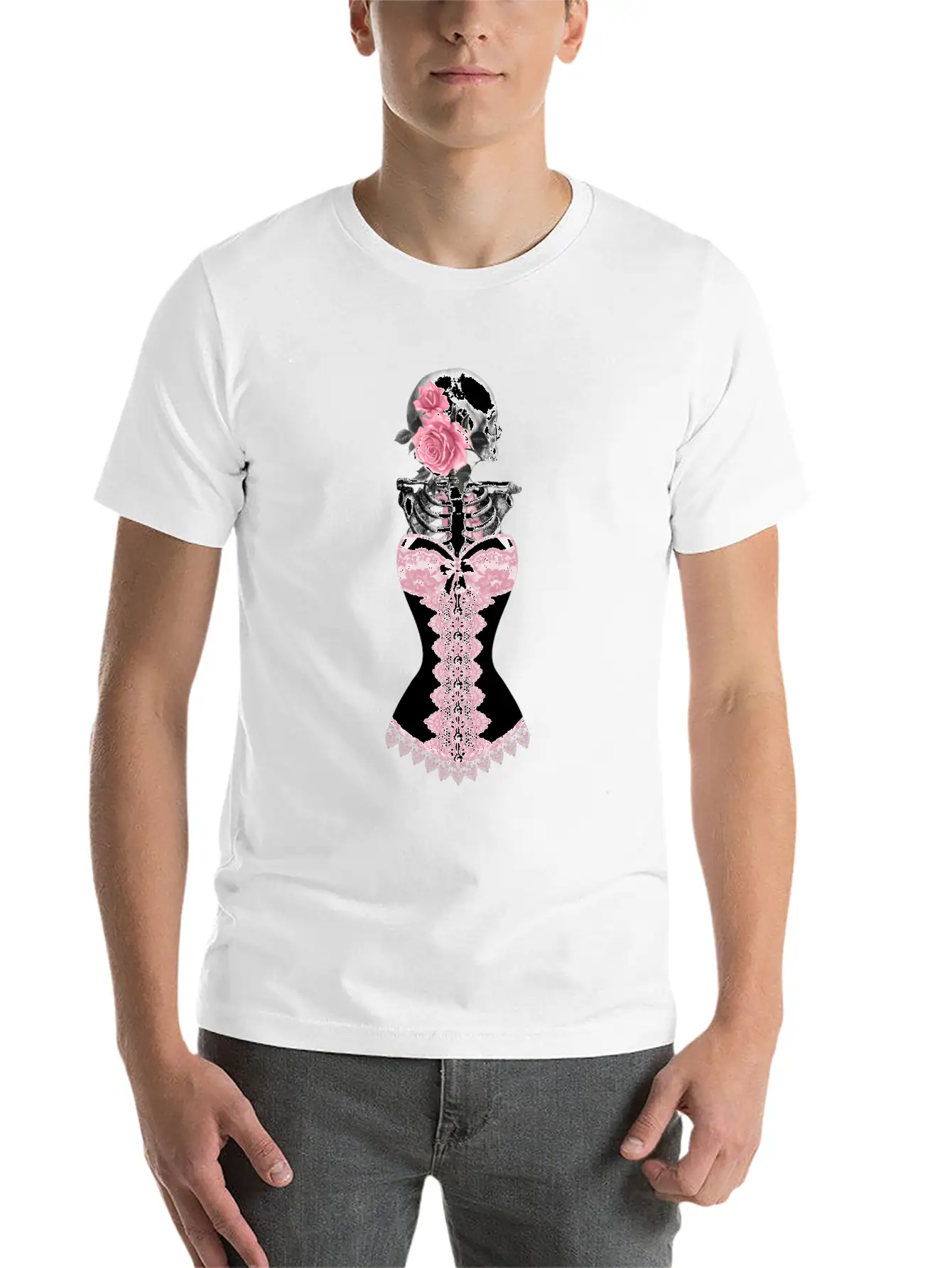 Gothik Raven Goth Skull Death Skull Punk Dark Essential Cotton Tee For Daily Outfits – Unisex Style