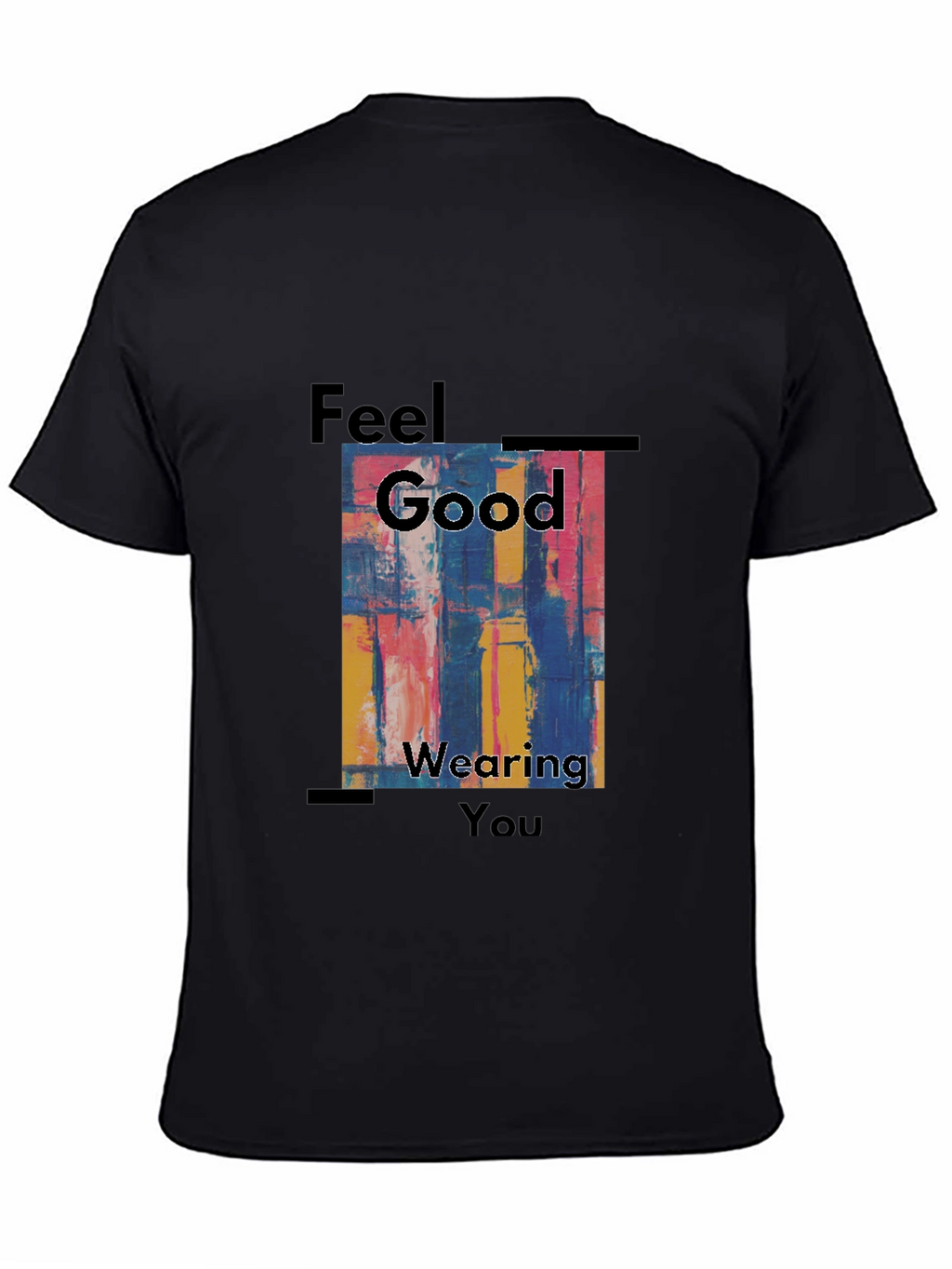 Feel Good Graphic Tee - Abstract Art Mens T-Shirt
