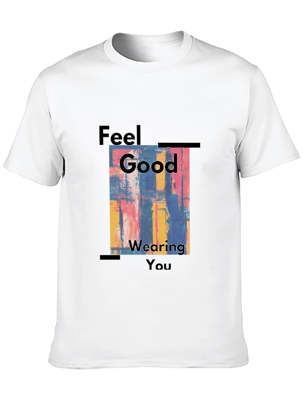 Feel Good Graphic Tee - Abstract Art Mens T-Shirt